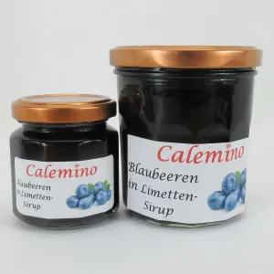 Blaubeeren in Limetten-Sirup 125g