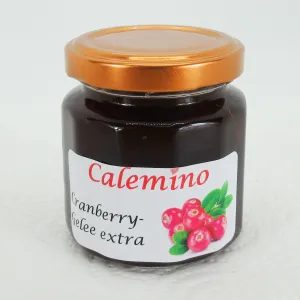 Cranberry-Gelee extra mit braunem Rohrzucker 125g