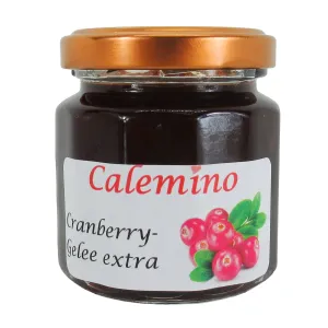 Cranberry-Gelee extra mit braunem Rohrzucker 125g