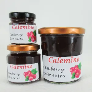 Cranberry-Gelee extra mit braunem Rohrzucker 350g