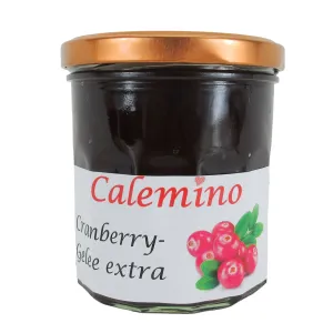 Cranberry-Gelee extra mit braunem Rohrzucker 350g