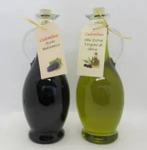 Vinegar and Oil Set with Aceto Balsamico and Extra Virgin Olive Oil 2 x 500ml (2 x 16.9oz)