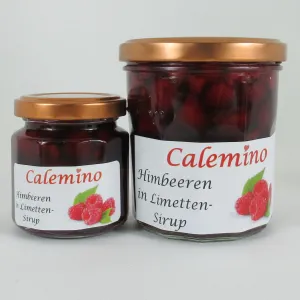 Himbeeren in Limetten-Sirup 125g