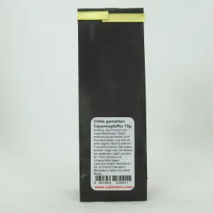 Chilis gemahlen Cayennepfeffer 75g