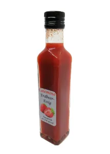 Bavarian Strawberry Vinegar with 50% fresh Strawberries naturally cloudy 250ml (8.5oz)