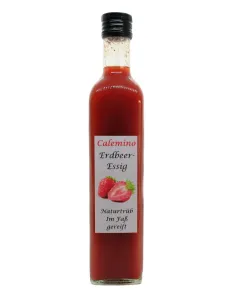 Bavarian Strawberry Vinegar with 50% fresh Strawberries naturally cloudy 500ml (16.9oz)