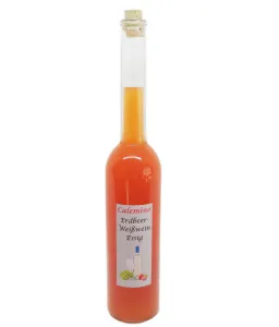 Bavarian Strawberry-White-Wine-Vinegar with 16,7% fresh Strawberries naturally cloudy 500ml (16.9oz)