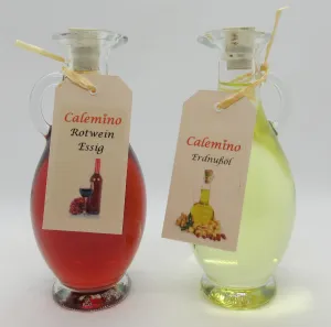 Essig und Öl Set mit Rotwein-Essig und Erdnußöl 2 x 250ml