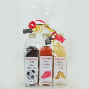 Fußball-WM-Liköre Geschenke-Set 3 x 60ml