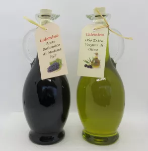 Essig und Öl Set mit Aceto Balsamico di Modena und Olivenöl Extra Vergine 2 x 500ml