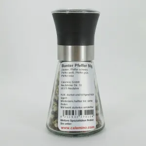 Geschenkset Pfeffer und Salz in der Mühle mit verstellbarem Mahlwerk 150g
