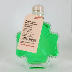 Glücks-Kleeblatt mit Waldmeisterlikör 200ml 15% vol Silvester Saint Patrick's Day