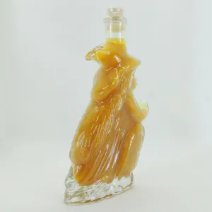 Halloween Eiter-Essig in Hexe auf Besen mit 50% frischem Kürbis 200ml