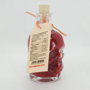 Halloween Jungfrauenblut-Essig in Totenkopf mit 50% frischen Himbeeren 200ml