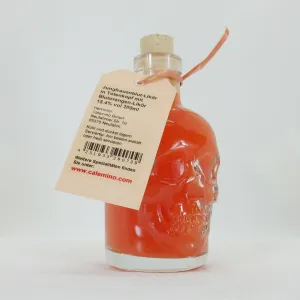 Halloween Jungfrauenblut-Likör in Totenkopf mit Blutorangen-Likör 15,4%vol 200ml