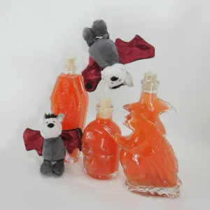 Halloween Jungfrauenblut-Likör in Totenkopf mit Blutorangen-Likör 15,4%vol 200ml
