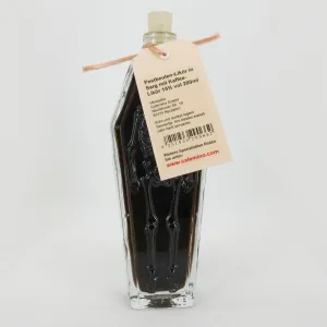 Halloween Pestbeulen-Likör in Sarg mit Kaffee-Likör 15% vol 200ml