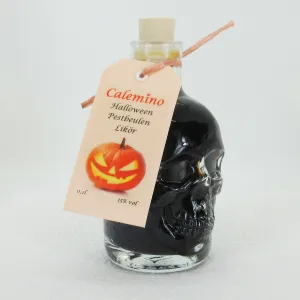 Halloween Pestbeulen-Likör in Totenkopf mit Kaffeelikör 15% vol 200ml