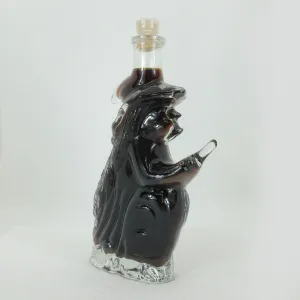 Halloween Pestbeulen-Likör in Hexe auf Besen mit Kaffee-Likör 15% vol 200ml