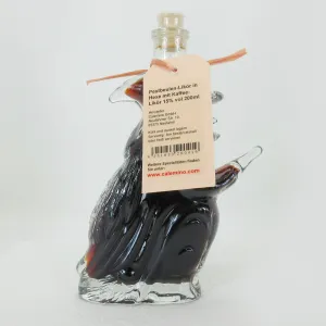 Halloween Pestbeulen-Likör in Hexe auf Besen mit Kaffee-Likör 15% vol 200ml