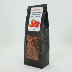 Paprikaflocken handverlesen rot 9 x 9 mm 50g