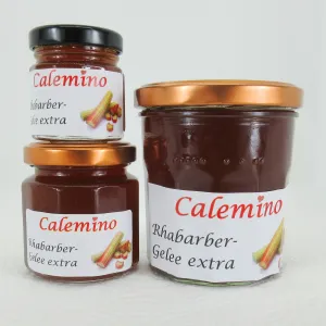 Rhabarber-Gelee extra mit braunem Rohrzucker 125g