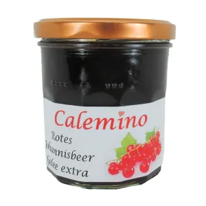 Rotes Johannisbeer-Gelee extra mit braunem Rohrzucker 350g