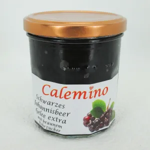 Schwarzes Johannisbeer-Gelee extra mit braunem Rohrzucker 350g