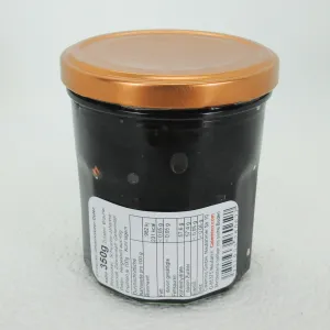 Schwarzes Johannisbeer-Gelee extra mit braunem Rohrzucker 350g