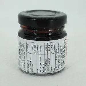 Schwarzes Johannisbeer-Gelee extra mit braunem Rohrzucker 50g