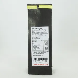 Zitronenpfeffer Gewürzzubereitung 75g