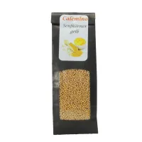 Yellow mustard seeds are the gra...